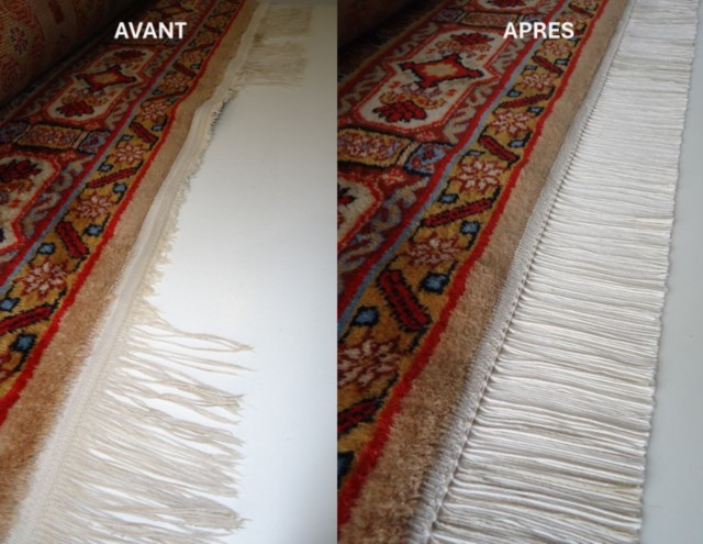 Restauration de tapis à l'origine